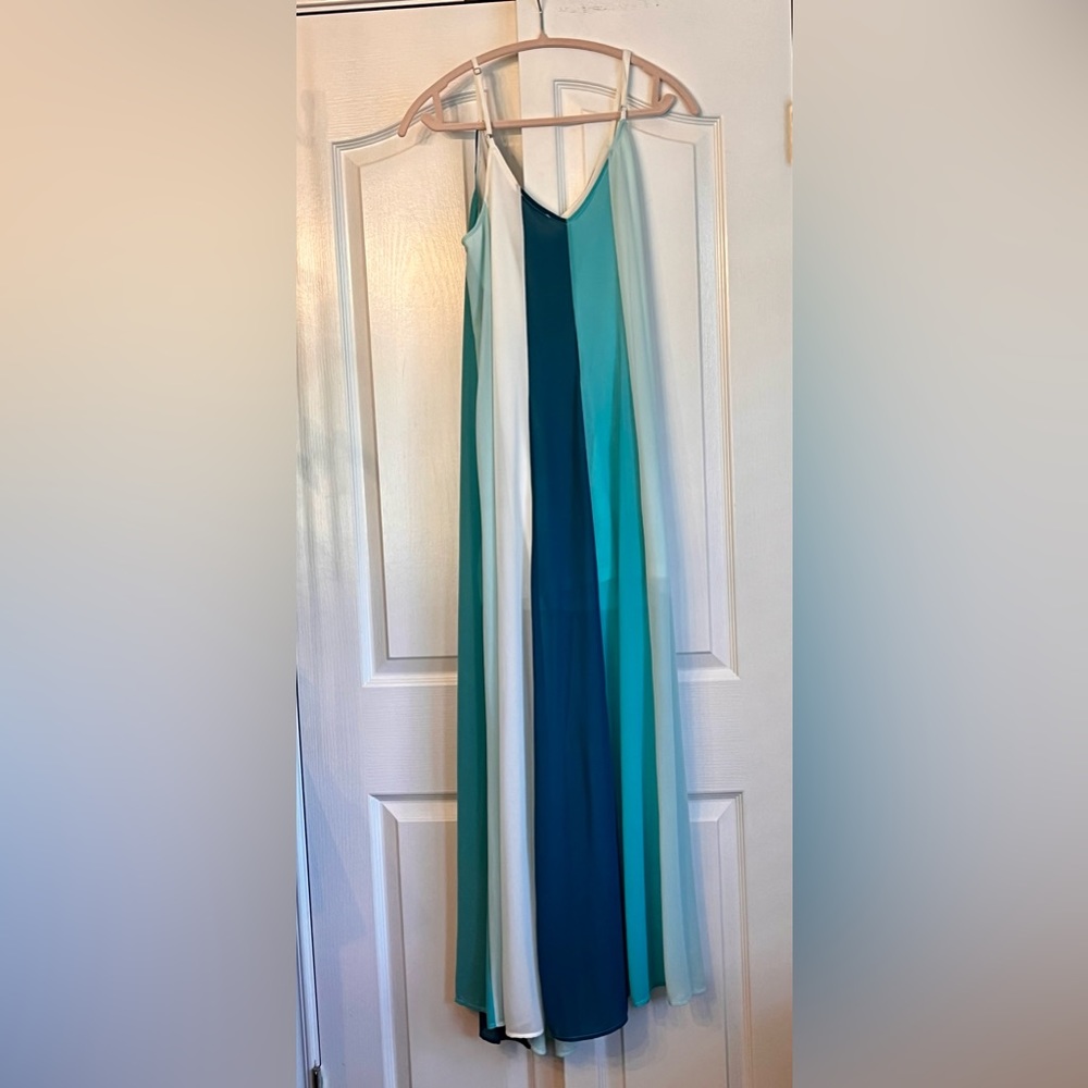 ENTRO WOMENS DRESS, MAXI, STRIPE, size small - Picture 2 of 6